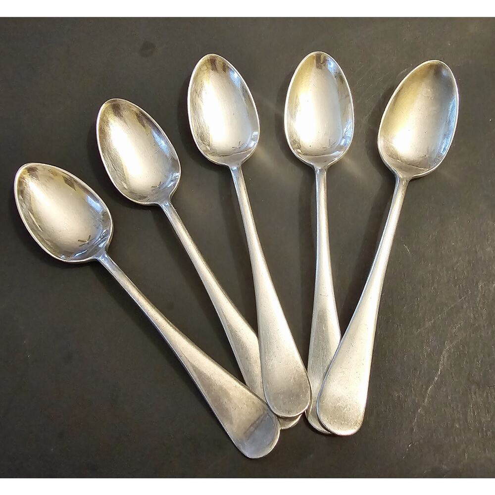 Rogers Bros. 1847 Silver Plate Set of Five 4 1/2" Demitasse Spoons